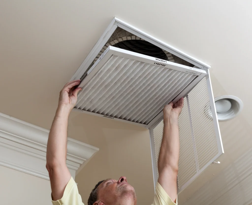 air filter through vents