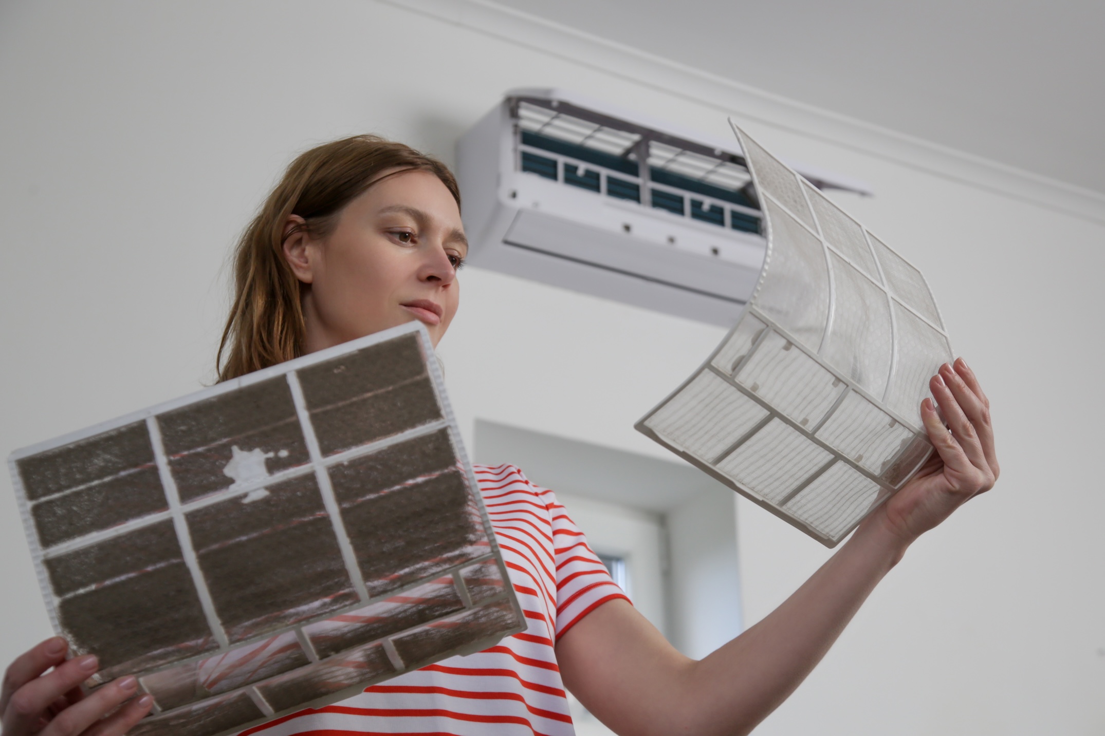 new air filter in a home
